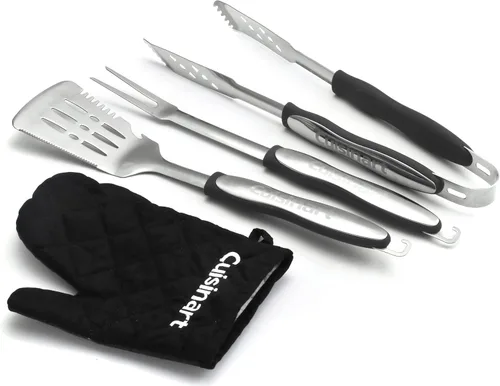 Miniatura 7 de Cuisinart CGS-134 Juego de herramientas para asar con guante de parrilla, rojo (3 piezas)