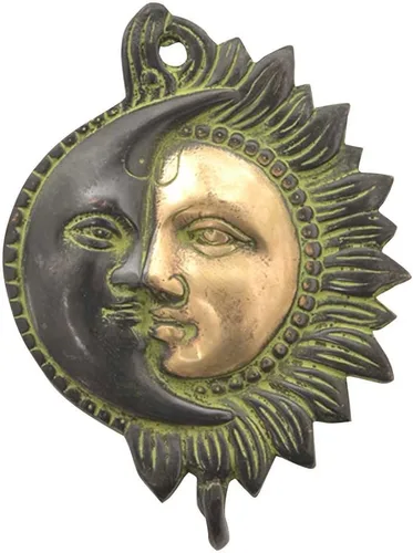IndianShelf Paquete de 3 ganchos | Gancho vintage para toalla | Ganchos pequeños multicolor para llaves | Ganchos de latón resistentes para pared |