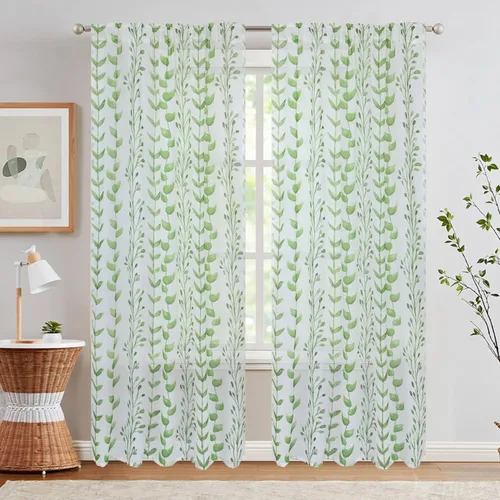 Miniatura 80 de BUHUA - Cortinas opacas blancas, cortinas plateadas, juego de 2 paneles de cortinas con ojales para dormitorio, elegante tratamiento de ventana