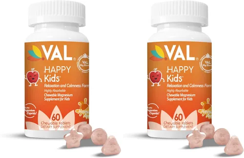 VAL Magnesio para niños | Magnesio de alta absorción para calma, relajación y concentración | Mg de glicinato, citrato y taurato | con vitamina B6,