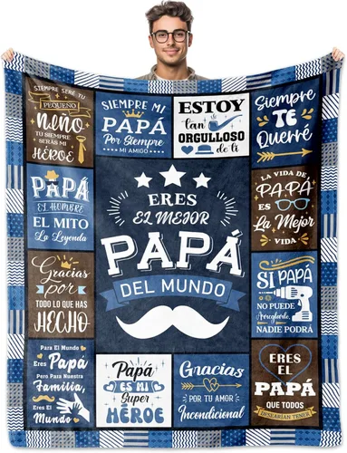 Miniatura 8 de Regalos para Abuelo en español, Regalo para Abuelo Manta Throw 60"x50", El Mejor Abuelo Del Mundo, Regalos para Abuelito, Regalos para Abuelito Día