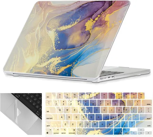 Miniatura 31 de Se7enline Funda compatible con MacBook Air de 15 pulgadas M4 M3 M2 2025 2024 2023 de 15.3 pulgadas con MacBook Air A2941/A3114/A3241 funda rígida