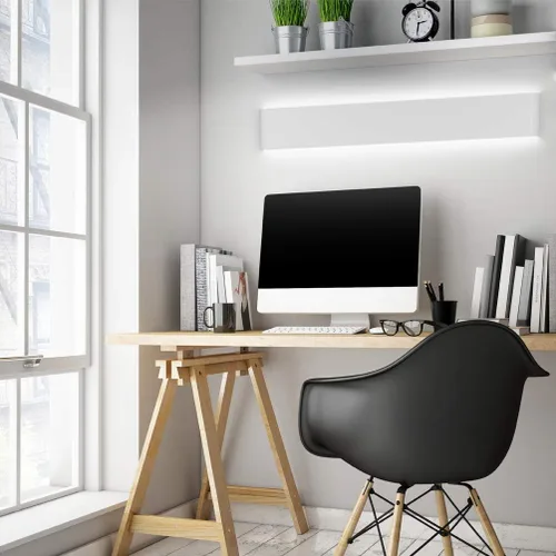 Miniatura 5 de Aipsun Luz de tocador LED moderna mate blanca de 15.75 pulgadas hacia arriba y hacia abajo para accesorios de iluminación de pared de baño