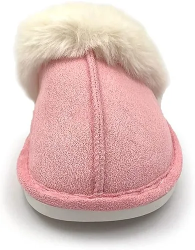 Miniatura 4 de Asverd - Pantuflas para mujer, con punta abierta, peludas, para el hogar