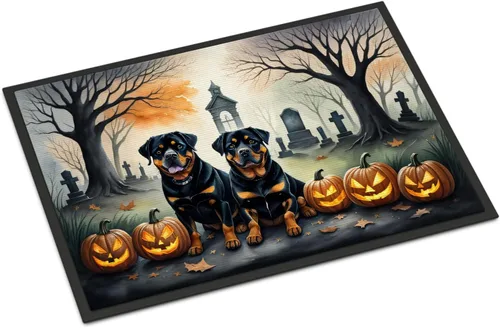 Miniatura 26 de Caroline's Treasures DAC2011MAT - Felpudo de Halloween espeluznante con diseño de Beagle, de 18 x 27 pulgadas, para interiores y exteriores