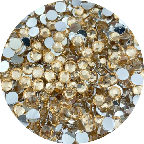Miniatura 15 de 3000 diamantes de imitación de resina de 0.197 in con parte trasera plana redonda negra para manualidades, diamantes de imitación brillantes