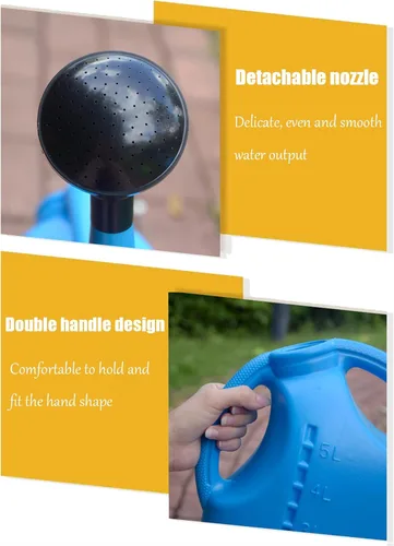 Miniatura 4 de Regaderas grandes para Plantas Jardin Regadera para Plantas de 5L para exteriores (azul)