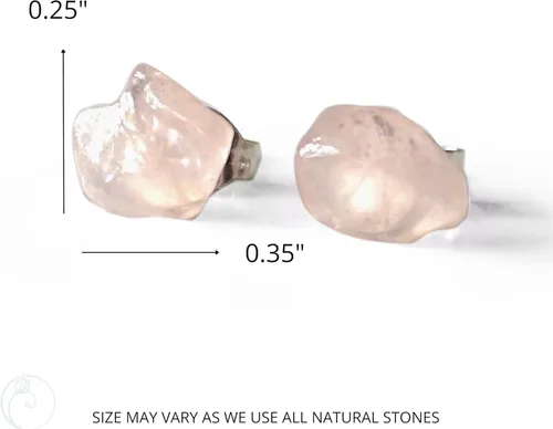 Miniatura 4 de Pendientes de tuerca de cristal de piedra natal aleternativa para mujer y hombre