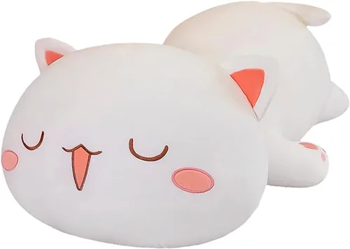 Miniatura 10 de FUYU Animales de peluche de gato, almohada de felpa suave de gato kawaii, juguete de animal de peluche, regalos para niños y niñas, decoración
