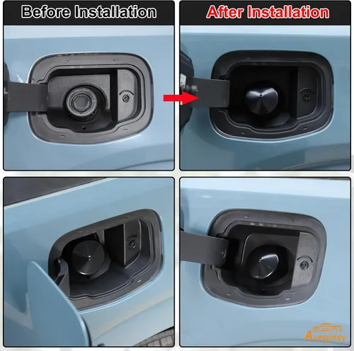 Miniatura 3 de Aunginsy Tapa de Gasolina Sin Tapa Cubierta de Suciedad, Agua y Polvo Tapa de Gasolina Sin Tapa Cubierta de Llenador de Combustible Compatible