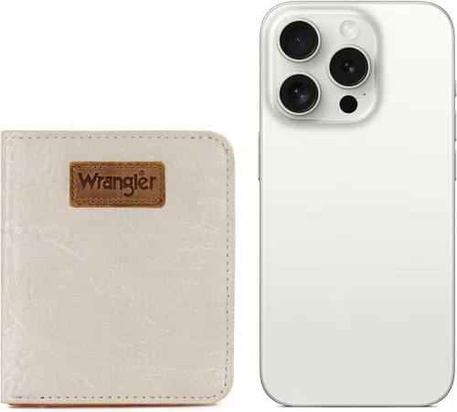 Miniatura 6 de Montana West X Wrangler - Cartera delgada delgada para mujer, organizador de dinero, mini cartera de bolsillo delgada con forro RFID y un monedero