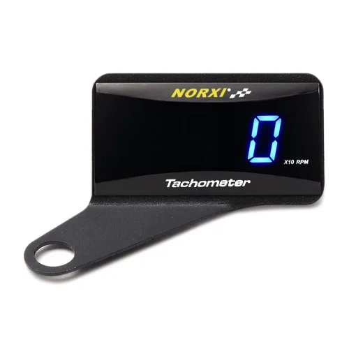 Miniatura 10 de Taquímetro Digital Universal Medidor RPM para Motocicleta y Auto, Impermeable, Electrónico (Azul)