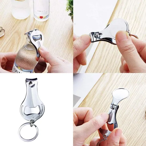 Miniatura 3 de 100 unidades de abrebotellas personalizadas, cortaúñas, llavero versátil y duradero, regalos de fiesta privados personalizados para bodas