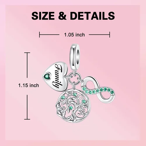 Miniatura 200 de Dije de girasol con diseño de estrella y luna y elefante para pulsera, collar de plata de ley 925, dijes de corazón de amor para mujer, regalo