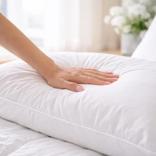 Miniatura 2 de Continental Bedding Harmony White Goose Down Pillow 550 Fill Power Medium Loft 100% algodón 300 hilos Shell tamaño estándar 1 paquete fabricado