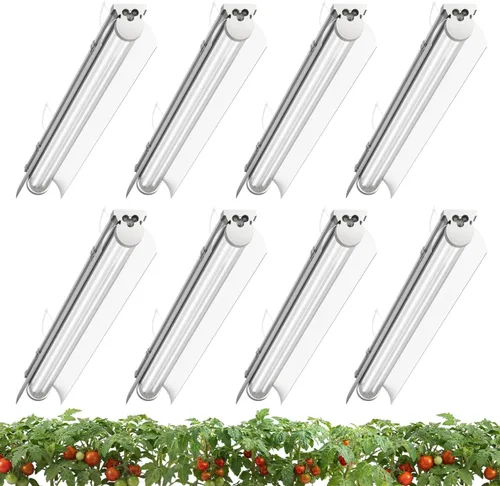 Miniatura 13 de Paquete de 8 luces LED de cultivo de 4 pies, 336 W (8 x 42 W) de alta intensidad de espectro completo luces de cultivo para interiores con alto Rosa