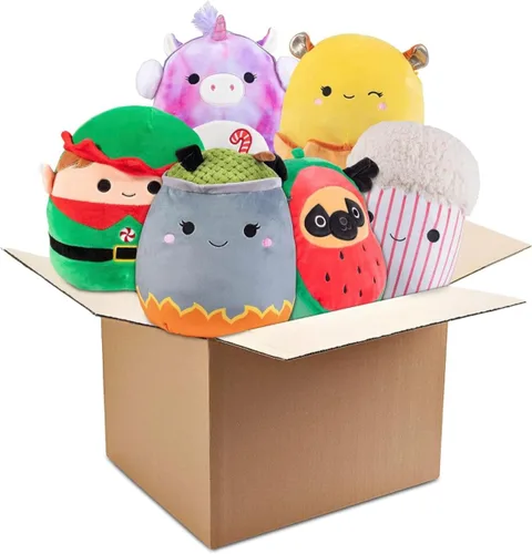 Miniatura 2 de Squishmallows Mystery - Paquete económico de 3 estrujables de 10 y 8 pulgadas, obtén un peluche grande y dos pequeños de Jazwares por menos, juguete