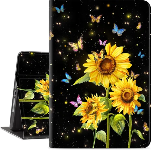Funda para iPad 9Th / 7Th / 8ª generación, para iPad 10.2, funda protectora a prueba de golpes, visión multiángulo, soporte ajustable, encendido