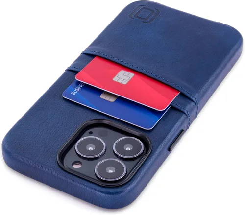 Miniatura 15 de Dockem Funda tipo cartera para iPhone 13 con placa de metal integrada para montaje magnético y 2 bolsillos para tarjetas de crédito: Exec M2, piel