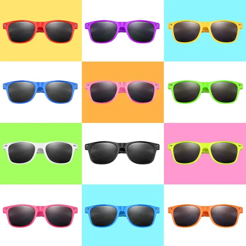 Miniatura 56 de FEPITO Paquete de 24 lentes de sol de fiesta a granel para regalos de fiesta de cumpleaños, rellenos de bolsas de golosinas para playa, piscina