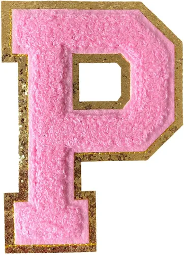 Miniatura 51 de GYGYL - 3 parches de letras deportivas de felpilla con purpurina, parches para planchar de tamaño grande para decoración de disfraces