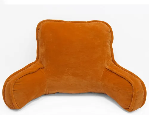 Miniatura 9 de Almohada aterciopelada súper suave para respaldo de lectura, brazos y bolsillos, de 18 pulgadas de alto para sentarse en la cama, sofá, cojín