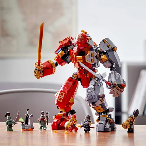 Miniatura 7 de LEGO NINJAGO Fire Stone Mech 71720 Kit de construcción con mecha ninja (968 piezas)