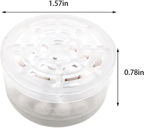 Miniatura 2 de 2 cartuchos de filtro de repuesto para cabezal de ducha, filtro de ducha de cloro y fluoruro y reduce los sólidos disueltos, filtro de agua dura