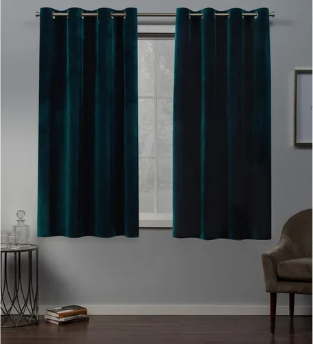 Miniatura 22 de Cortinas exclusivas para el hogar, de terciopelo, pesadas, para ventanas, paneles pares