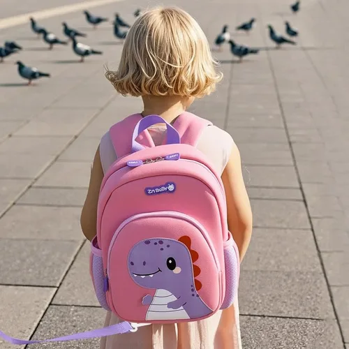 Miniatura 8 de Padgene Mochilas Anti Pérdida para Niños Pequeños Mochilas de Preescolar Impermeables Mochila Escolar de Animales 3D Dibujos Animados Correa