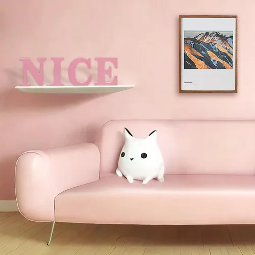 Miniatura 5 de Letras de madera rosa de 4 pulgadas, letras de madera sin terminar para decoración de pared, letras decorativas de pie en rodajas, decoración