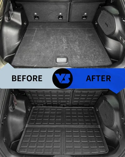 Miniatura 2 de Rongtaod Tapete de carga compatible con Jeep Cherokee 2019-2023, alfombrilla de maletero de TPE para asiento trasero, accesorios para Jeep Cherokee