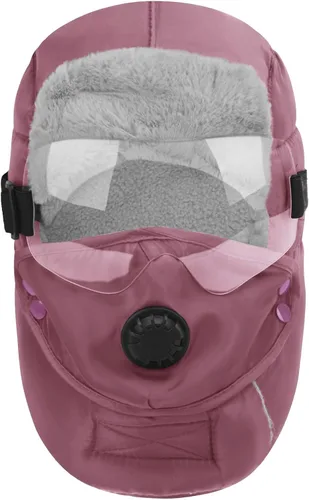 Miniatura 2 de Pasamontañas de invierno con forro polar resistente al viento y cubierta completa con gafas envolventes para la boca