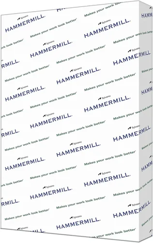 Miniatura 12 de Hammermill Cartulina, copia a color premium, 60 libras, 8.5 x 11-100 brillante, hecha en los Estados Unidos, 122549R, blanco, 1 paquete (250 hojas)