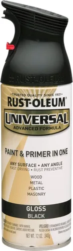 Miniatura 61 de Rust-Oleum 245197 Pintura en aerosol universal para todas las superficies, 12 onzas, negro satinado