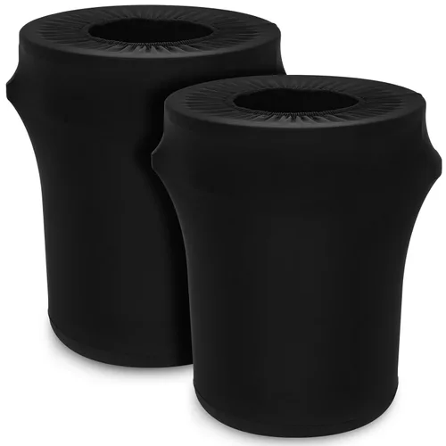 Miniatura 13 de Tanlade 2 piezas de 32 galones de elastano para basureros elásticos de 32 galones, cubiertas de elastano para cubos de basura para interiores