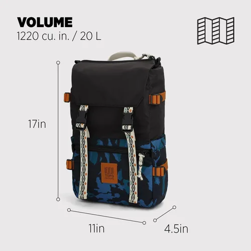 Miniatura 51 de Topo Designs Rover Pack Clásico, asfalto/negro, Tamaño único, Rover Pack Clásico