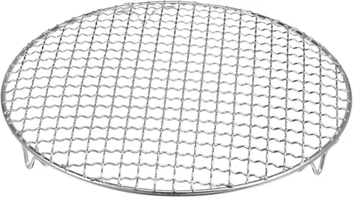 Miniatura 7 de HARFINGTON Rejilla Redonda de Cocina de 6.5 Pulgadas de Acero Inoxidable 201 con Alambre Cruzado para Barbacoa, Parrilla, Cocina, Horneado, Ahumado