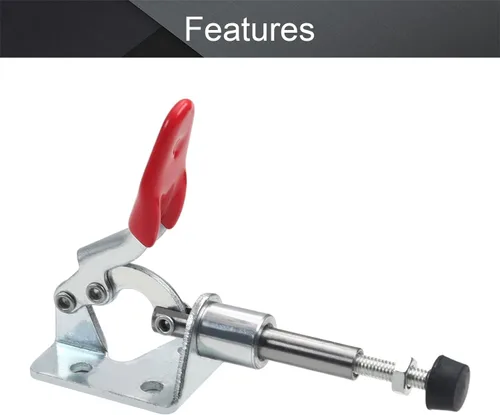 Miniatura 3 de Utoolmart Abrazadera de palanca ajustable, botón de liberación rápida, abrazadera de palanca de acción de empuje de tracción de 99 libras