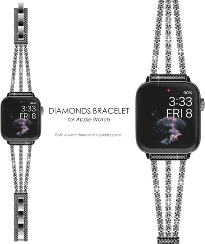 Miniatura 2 de NewWays para Apple Watch Correa de 38 mm, 40 mm, 41 mm, 42 mm, 44 mm, 45 mm, 46 mm, 49 mm para iWatch Series 11 10 9 8 7 6 5 4 3 2 1 SE Ultra