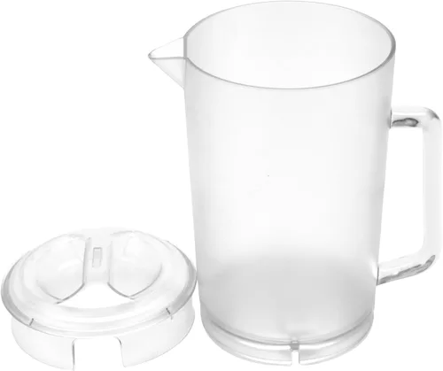 Miniatura 4 de GET P-3064-1-CL-EC Jarra de plástico resistente y sin BPA de 2 cuartos de galón con tapa, inastillable (64 onzas), transparente