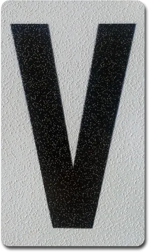Miniatura 88 de Despegar y pegar individuales, números y letras de aluminio reflectantes, se adhiere al hormigón, madera, metal, azulejos, ladrillo, vidrio