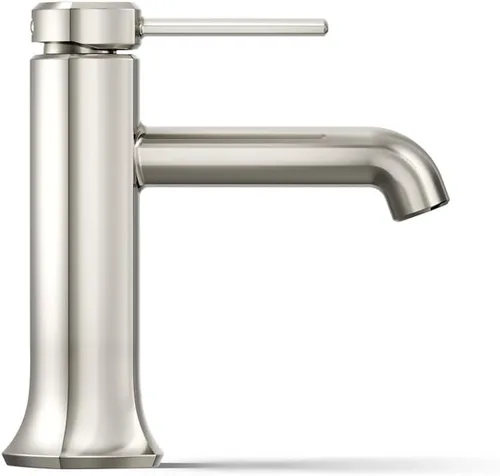 Miniatura 7 de KOHLER 27000-4N-SN - Grifo de baño de un solo mango con montaje de drenaje emergente, grifo de lavabo de baño de un agujero, 0.5 gpm, níquel pulido