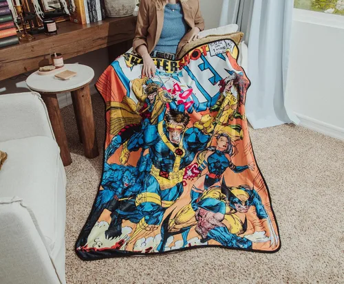 Miniatura 7 de Marvel Cobija de forro polar con funda de cómic de Comics X-Men 45 x 60 pulgadas
