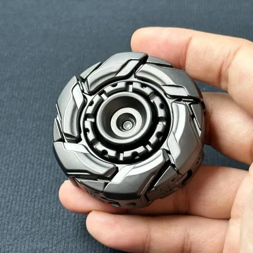 Miniatura 3 de T-Conceal EDC Fidget Sliders Open Armor Spinning Top - Juguetes para aliviar el estrés para adultos, metal magnético gris