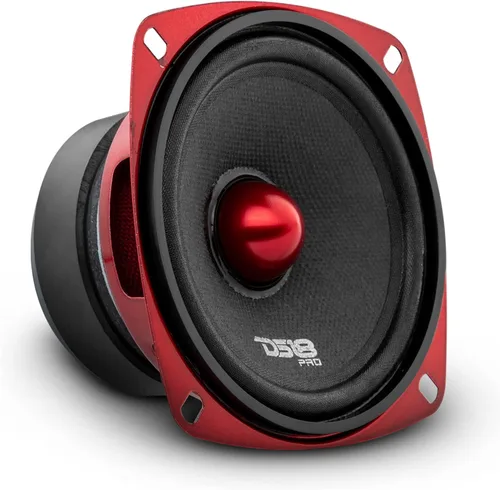 Miniatura 18 de Altavoz DS18 PRO de rango medio, cúpula en compresión de aluminio roja, altavoces de puerta de audio de alta calidad para auto o camión sistema