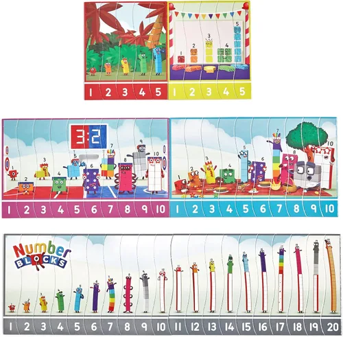 Miniatura 2 de Learning Resources Numberblocks - Juego de rompecabezas de secuenciación, rompecabezas de números, rompecabezas de matemáticas, 10 rompecabezas