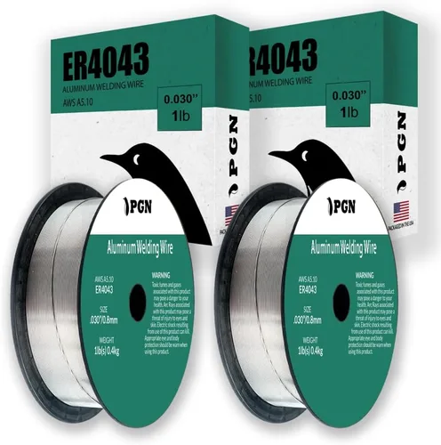 Miniatura 7 de PGN - Alambre de soldadura MIG de aluminio, ER4043, 030 pulgadas, carrete de 1 libra, alambre MIG de aluminio con silicona para fluidez de charco