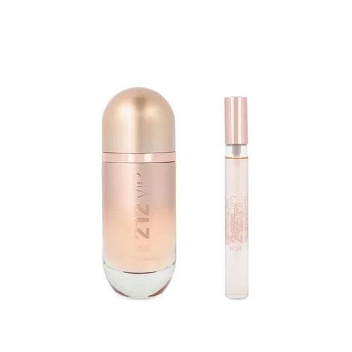 212 VIP Rose de Carolina Herrera para mujer - Juego de regalo de 2 piezas de 2.7 onzas EDP Spray, 0.33oz EDP Mini Spray