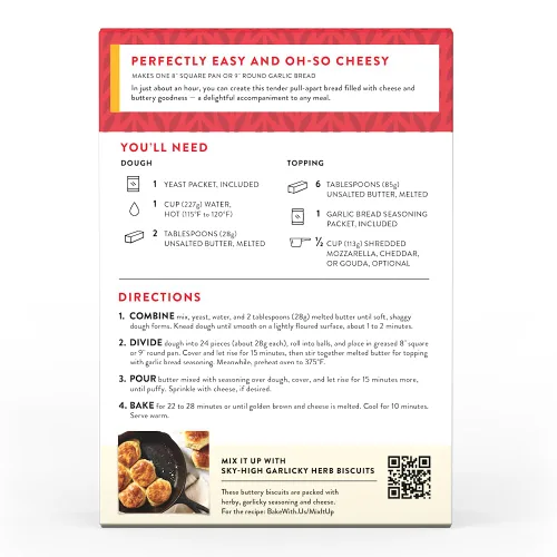 Miniatura 5 de King Arthur Baking Company - Kit de mezcla de pan de ajo extraíble de 15.25 onzas, mezcla para hornear, lista en 1 hora